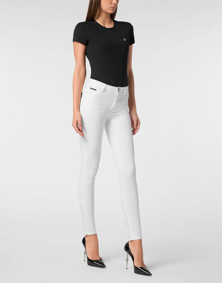 Denim High Waist Jegging Logo