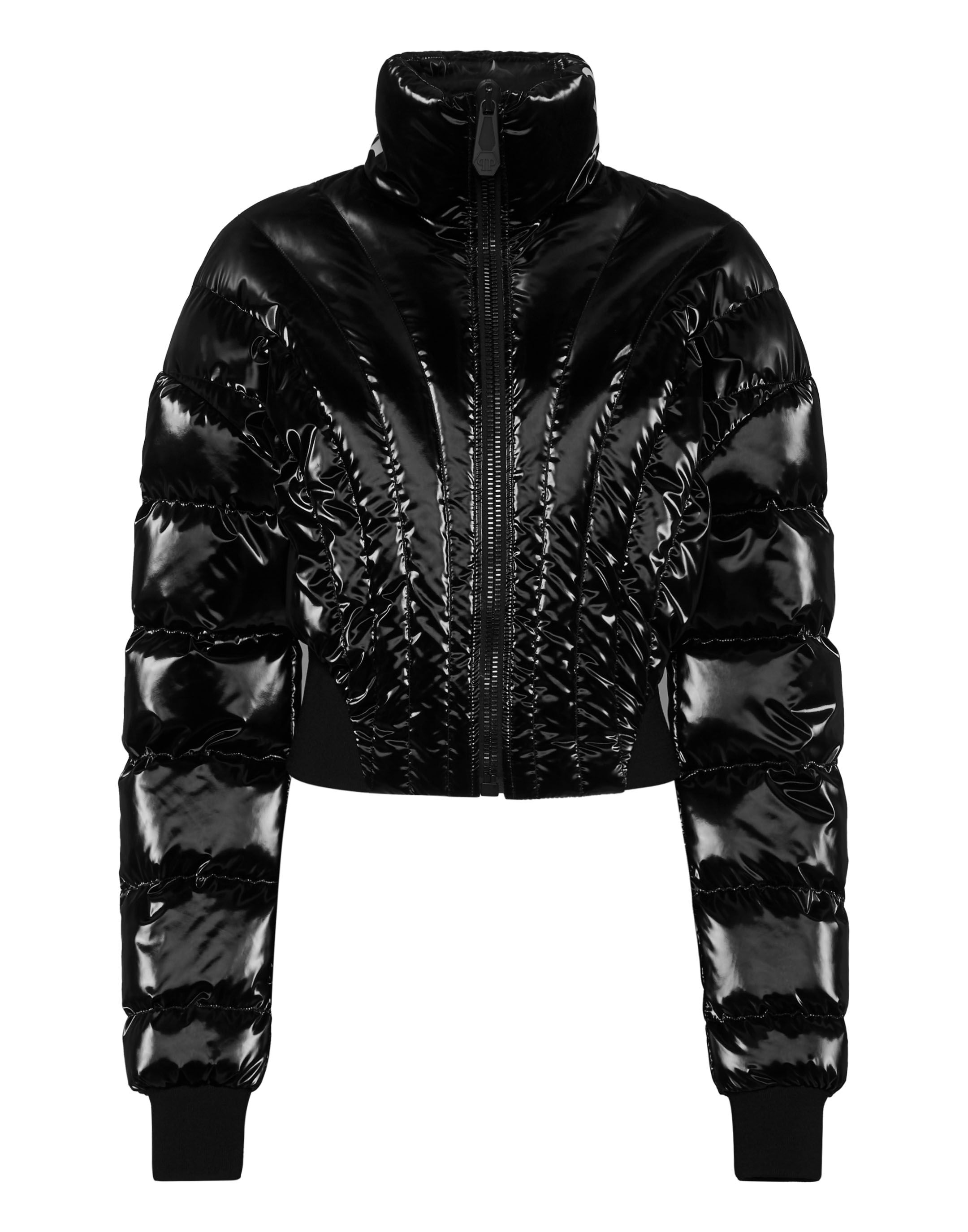 Philipp plein leather jacket women shop