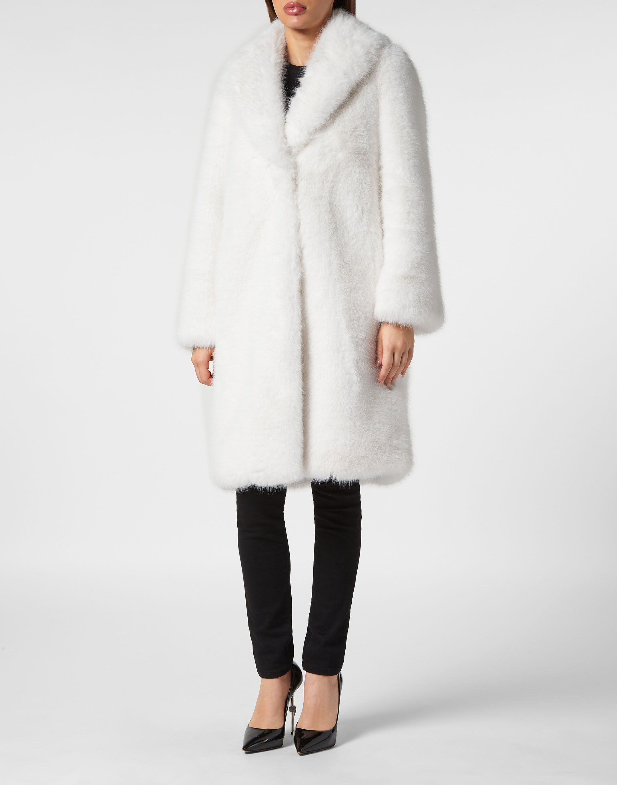 Eco Fur Maxi Coat Philipp Plein