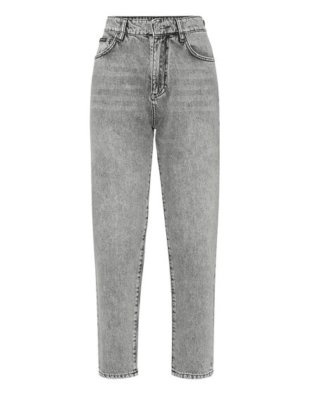 Denim Mom Fit Trousers