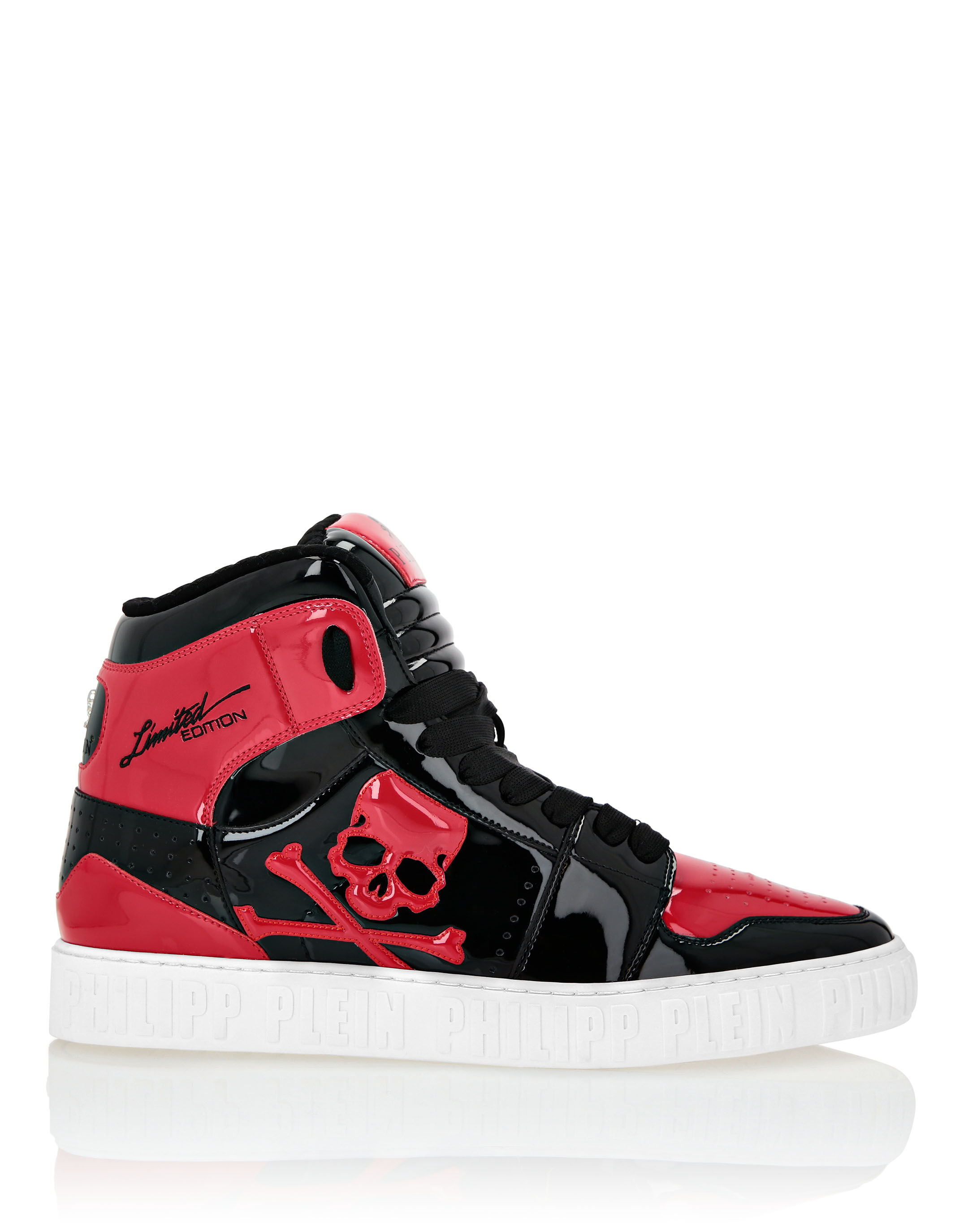Super Street Hi Top Sneakers Skull Bones Philipp Plein