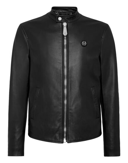 Patent leather mini monogram jacket red - Men