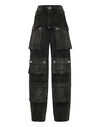 Denim Cargo Trousers Srtass