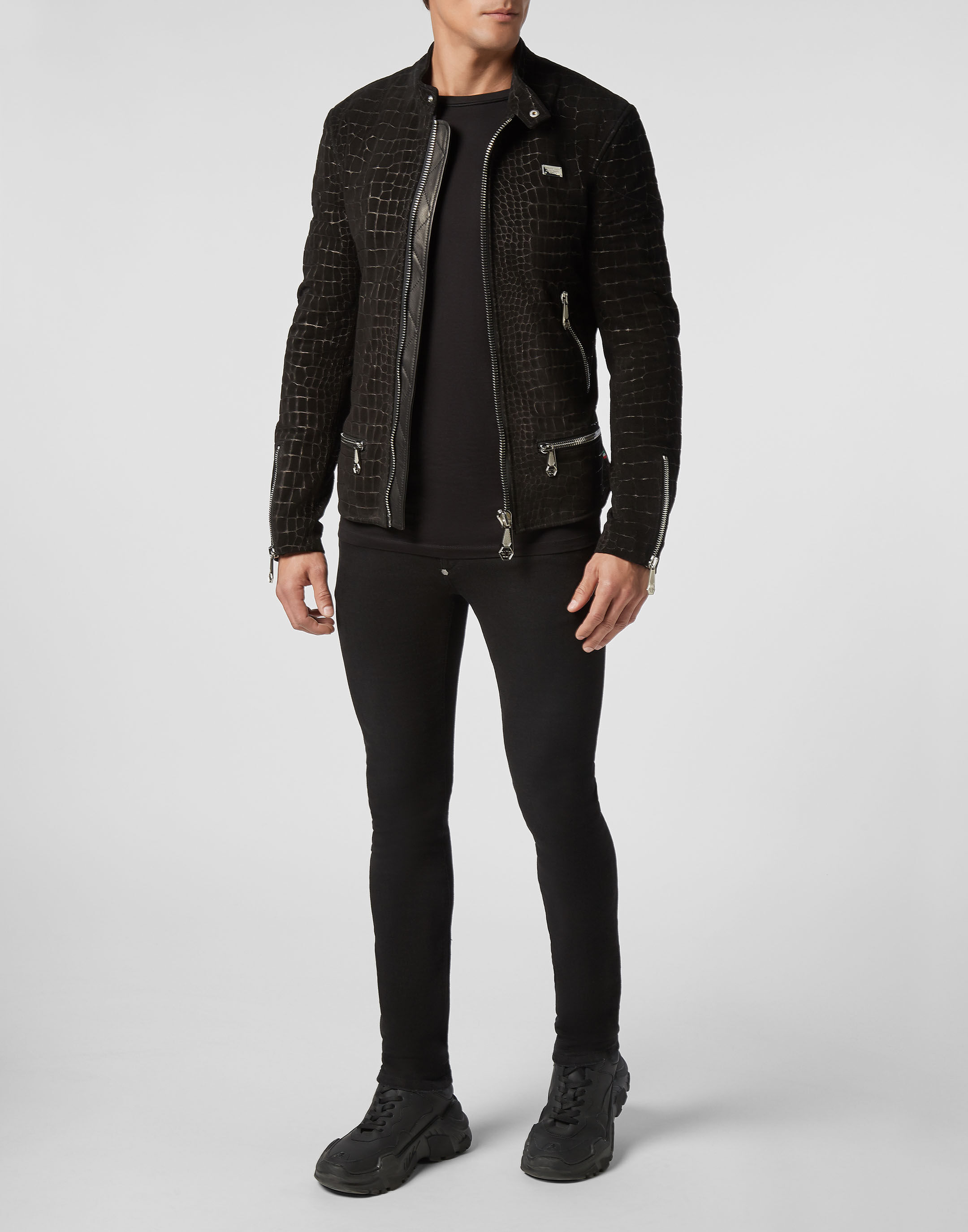 Leather Moto Jacket Statement Philipp Plein