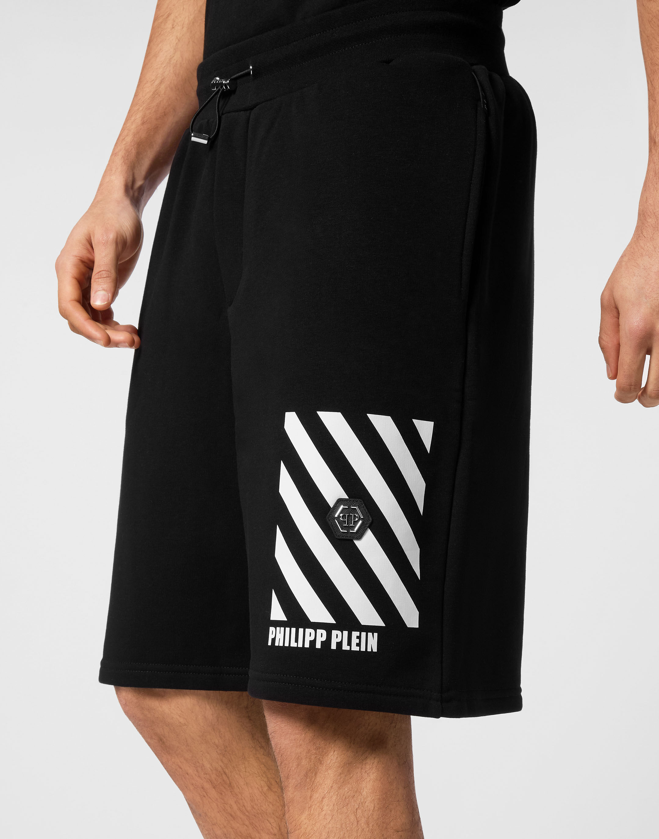 Jogging Shorts Rainbow Stripes Philipp Plein