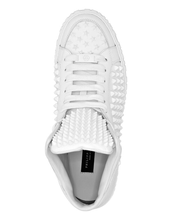 Nappa Leather Mid-Top Sneakers Studs