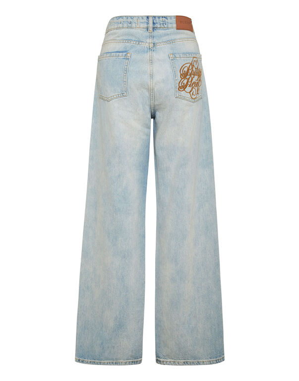 Denim Trousers Skater Fit Logo