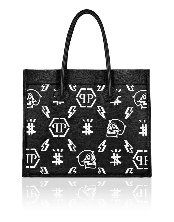 Leather Tote Bag Monogram