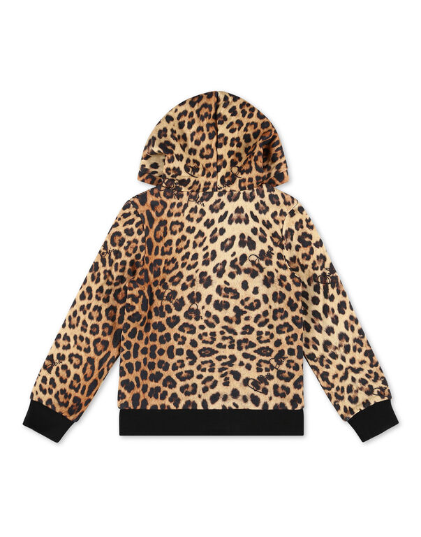 Hoodie Sweatjacket Leopard