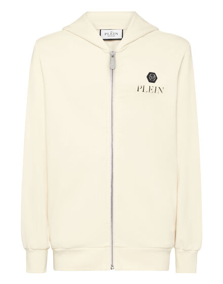 Hoodie Sweatjacket Basic Plein Old Dye