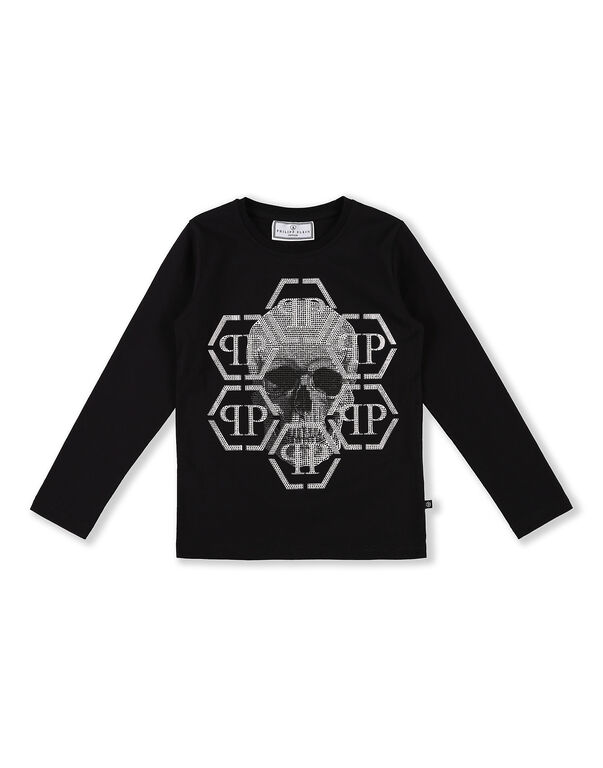 T-shirt Round Neck LS Skull