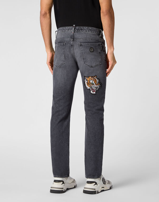 Denim Trousers Super Straight Cut Tattoo