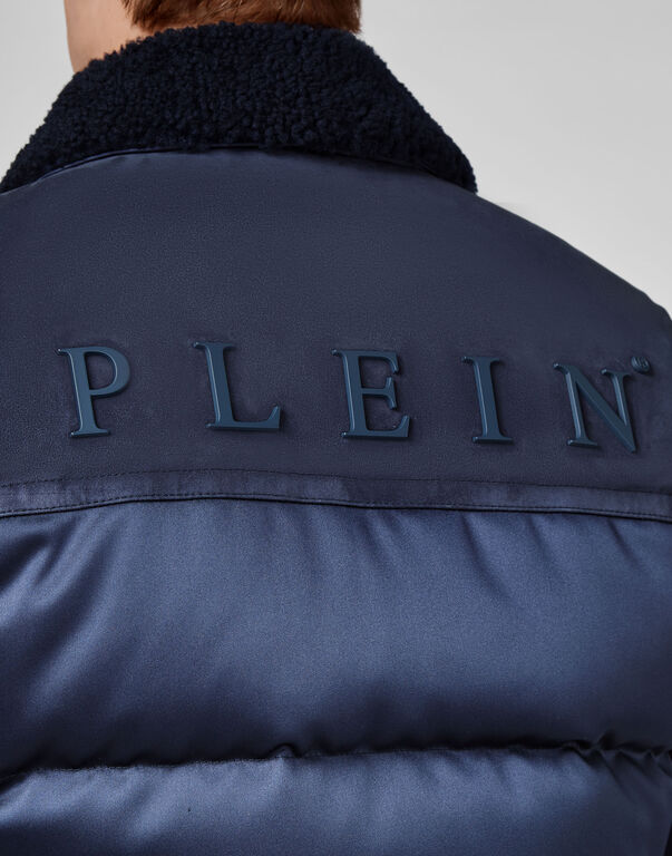 Lambskin and Nylon down Bomber Philipp Plein TM