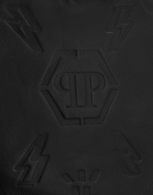 Leather Handle bag Embossed Monogram