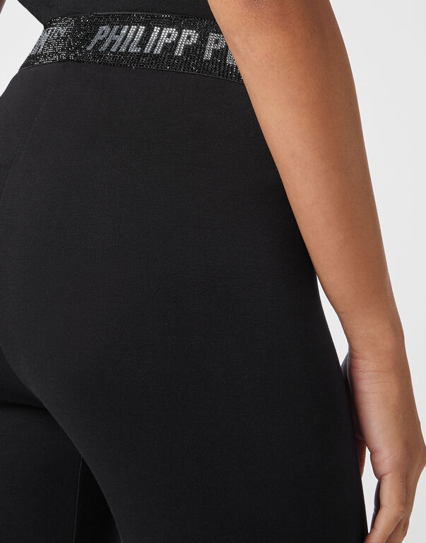 High Waist Leggings  with Crystals