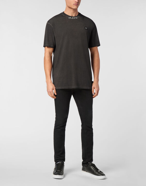 T-shirt Round Neck SS Basic Old Dye