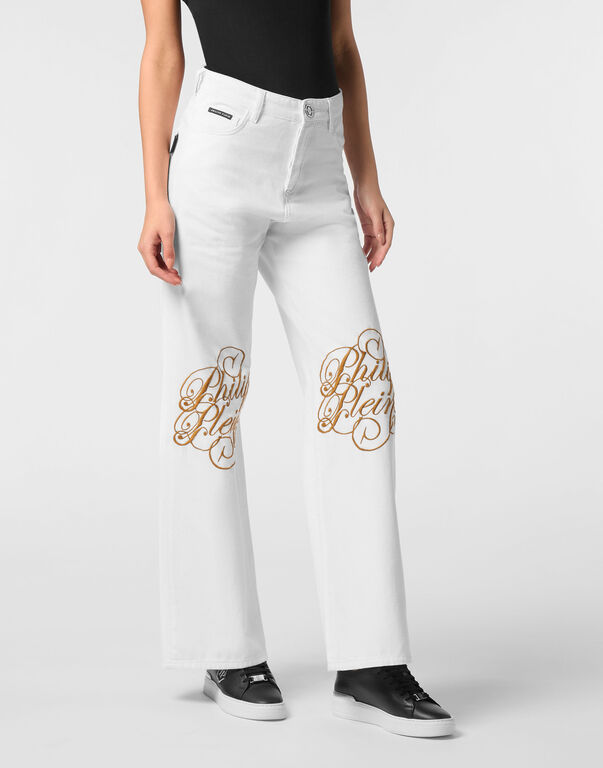 Denim Trousers Skater Fit Logo