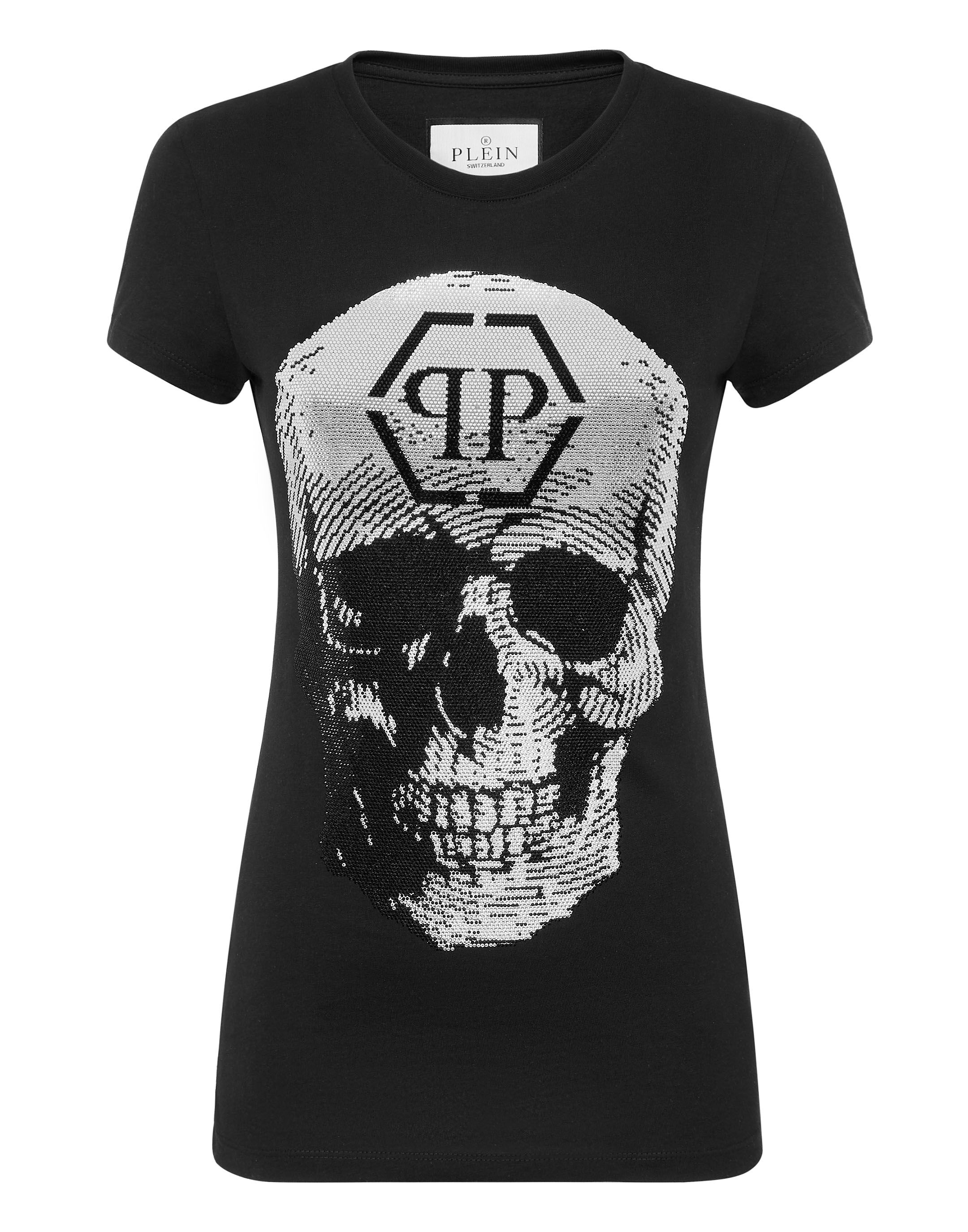 Philipp Plein Cotton T-shirt in Black Save 19% Womens Tops Philipp Plein Tops 