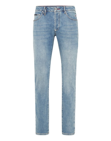 Denim Super Straight Cut Fit Trousers Cars Racing
