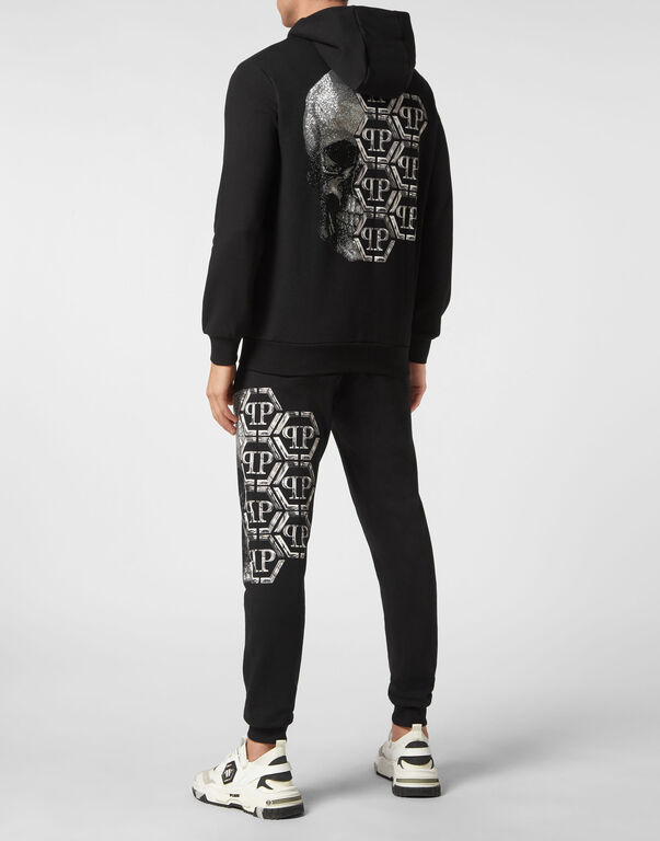 Jogging Tracksuit: Hoodie/Trousers Skull and Plein