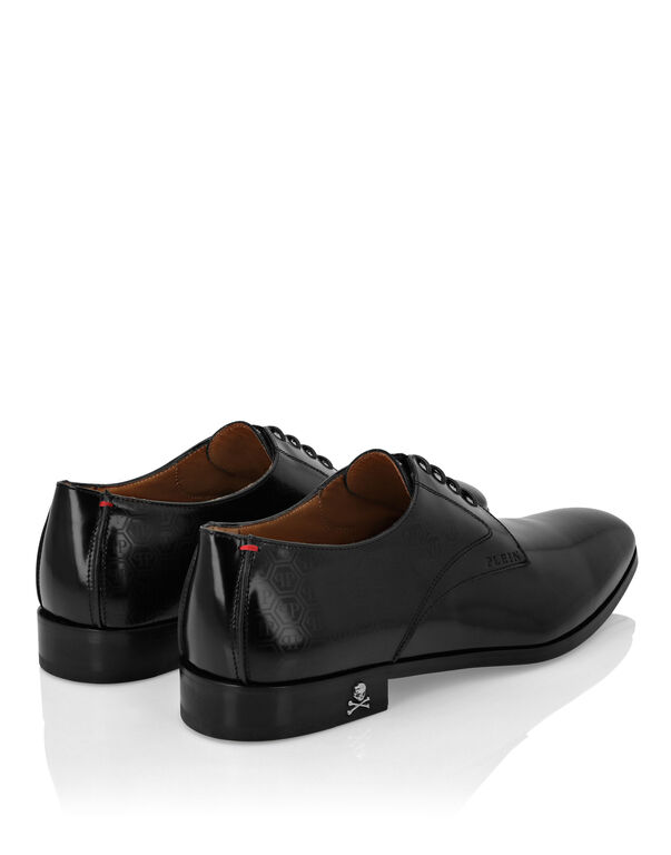 Leather Lace Up Shoes Monogram