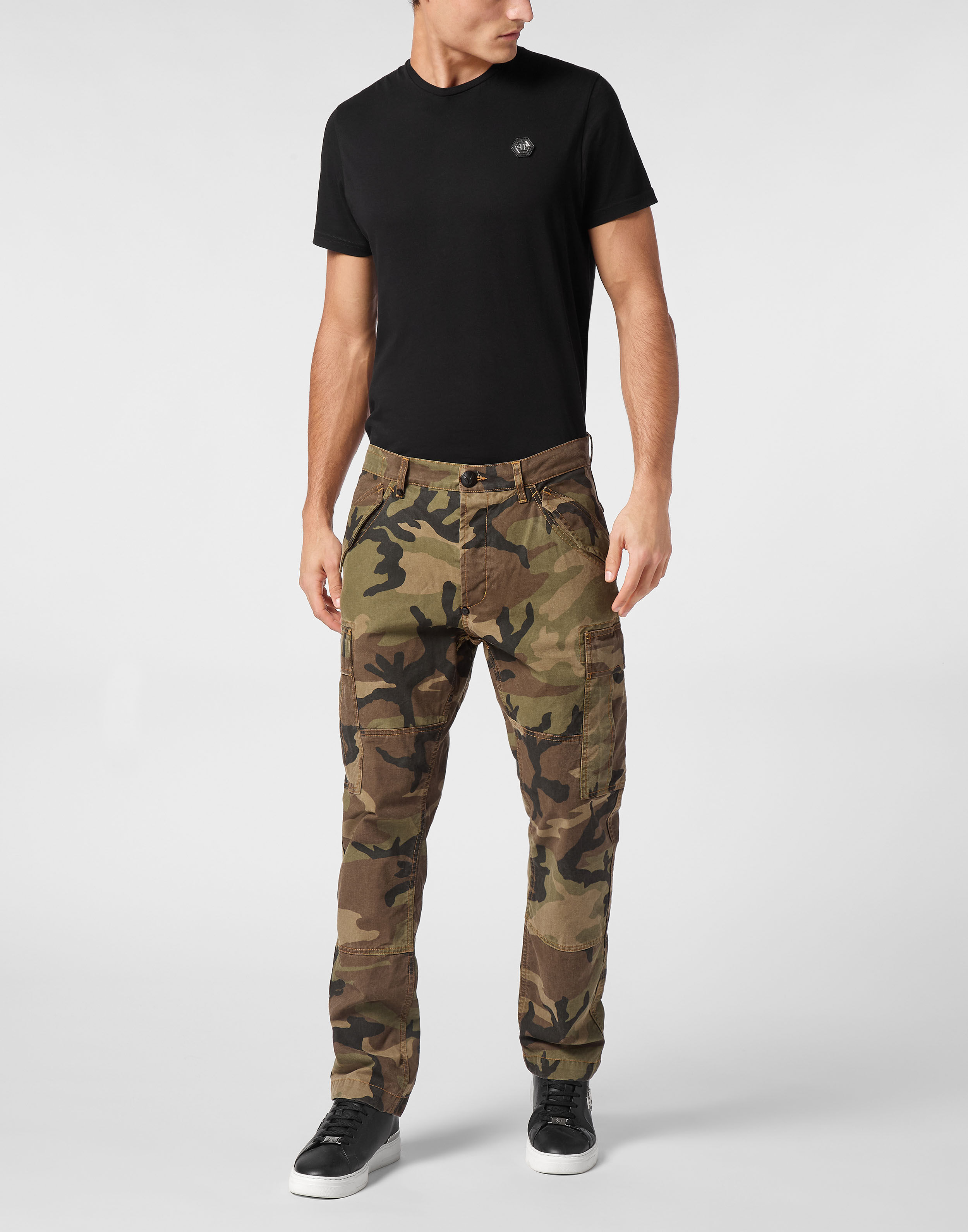 Denim Cargo Trousers Camouflage Philipp Plein