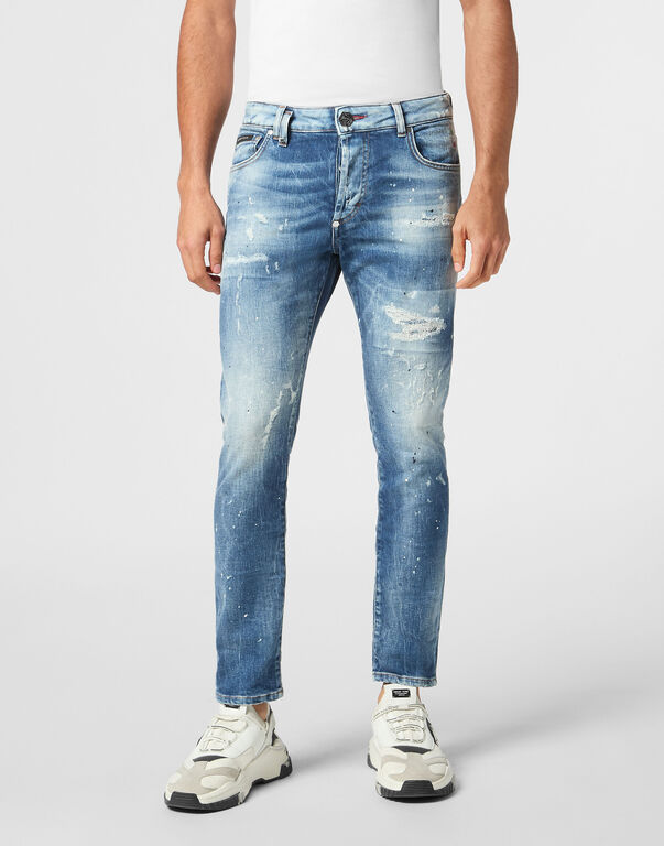 Denim Skinny Trousers Smile