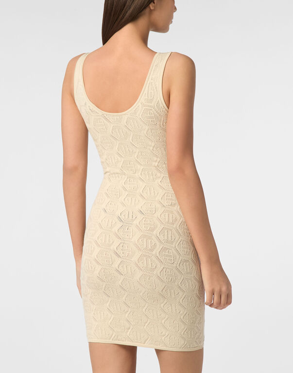 Viscose Mini Dress Monogram