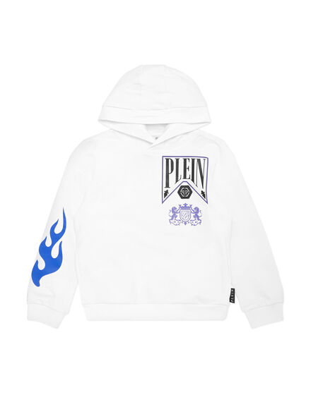 Hoodie Sweatshirt LS Strass Flame Racing