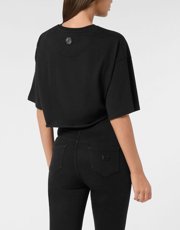 T-shirt Round Neck SS Crop