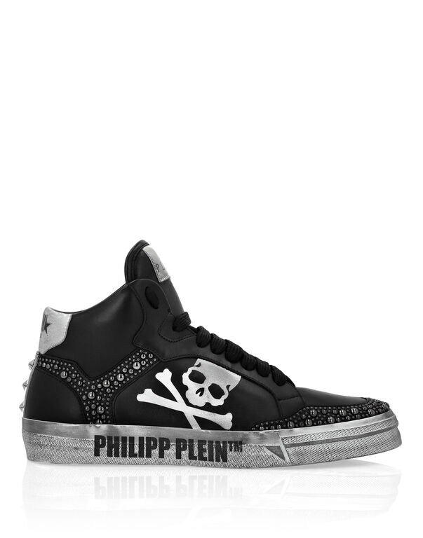 Nappa Leather Hi-Top Sneakers Studs Retrokickz TM