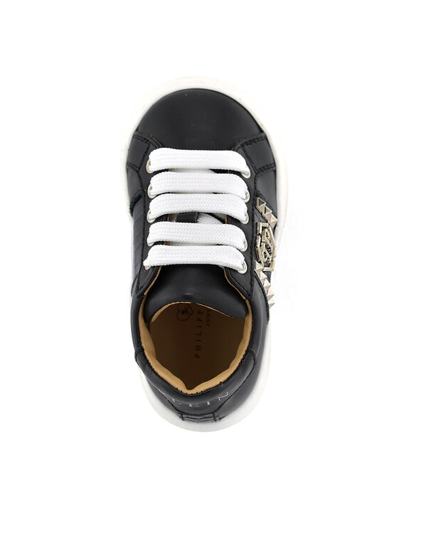SNEAKERS BOX SOLE LACE HEXAGON STUDS