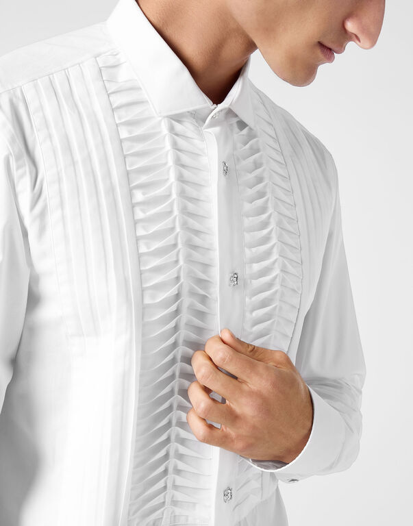 Black Tie Shirt Long-Sleeve