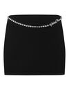 VISCOSE STRETCH MINI SKIRT SIGNATURE
