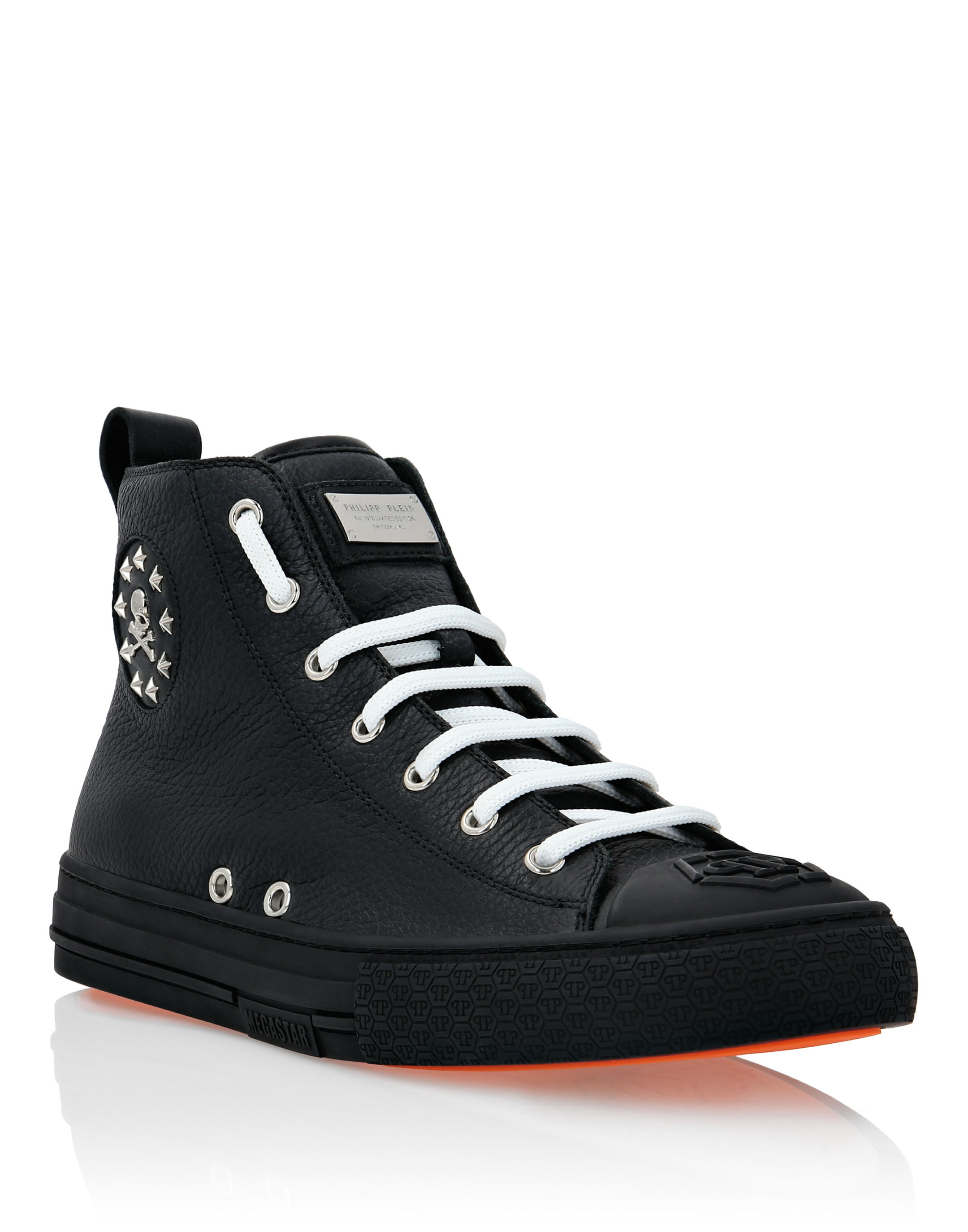 Leather Hi-Top Sneakers Megastar | Philipp Plein