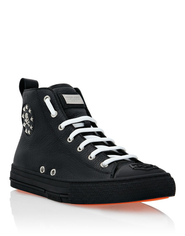 Leather Hi-Top Sneakers Megastar