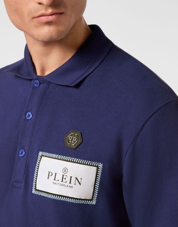 Polo shirt SS Label Contrast