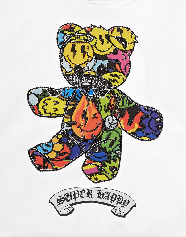 Hoodie Sweatshirt Strass Teddy Bear