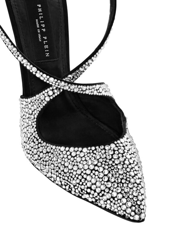 Slingback Shoes Strass
