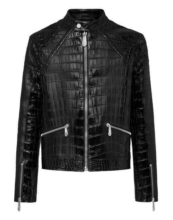Leather Crocodile Jacket Luxury, Most Expensive Leather Coat