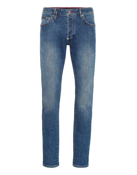 Denim Super Straight Cut Fit Trousers Cars Racing
