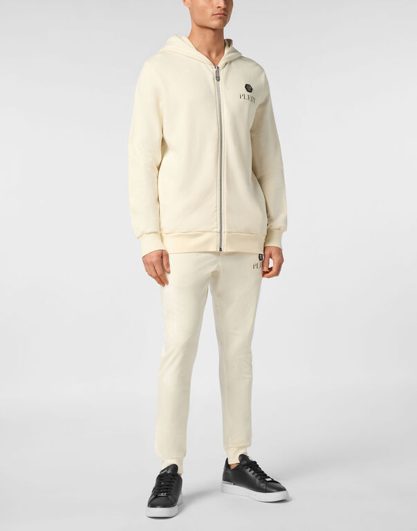 Hoodie Sweatjacket Basic Plein Old Dye