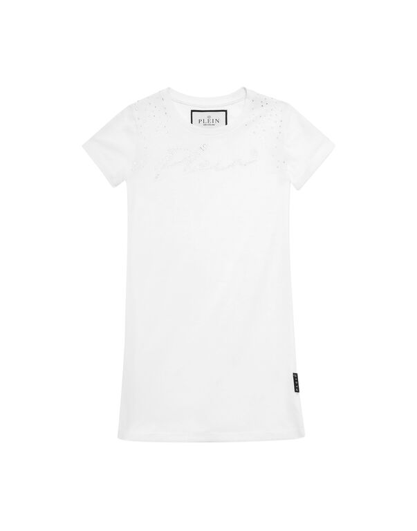 T-shirt Short Dresses Strass Signature