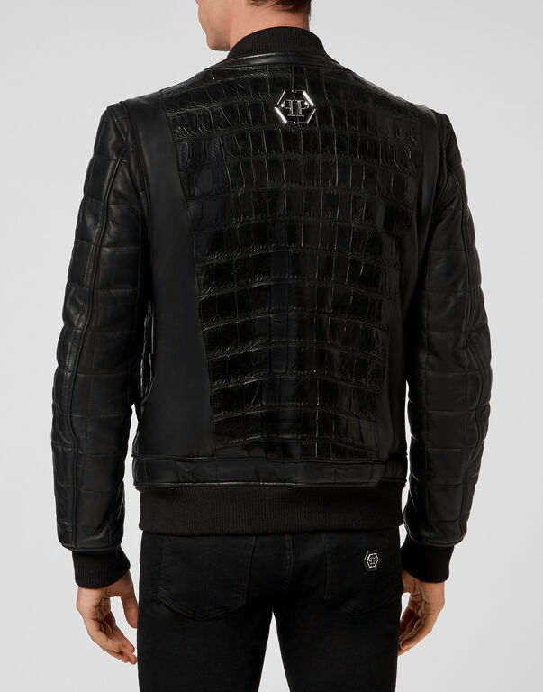 Leather Bomber "Jackie"