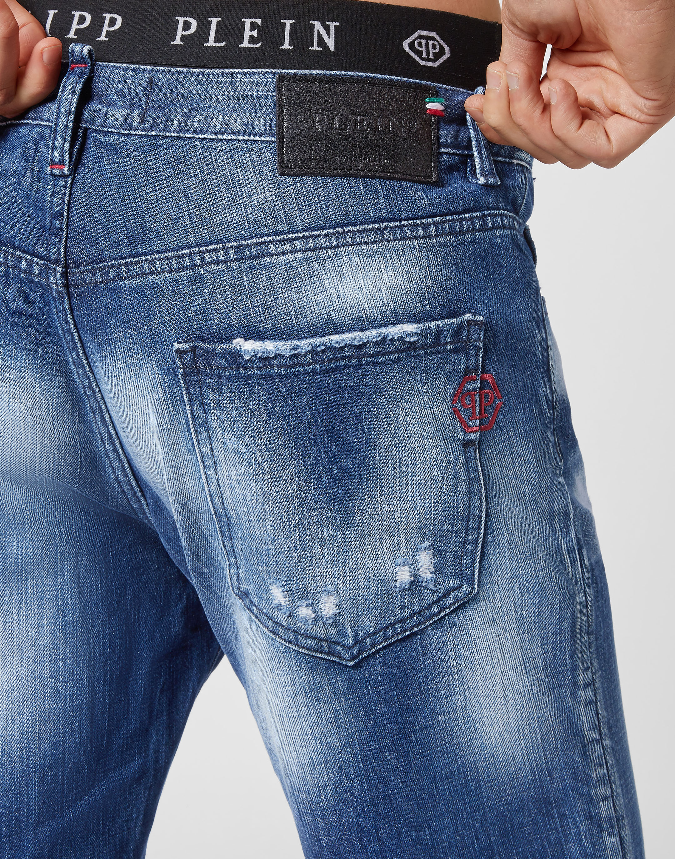 Philipp plein jeans shorts cheap