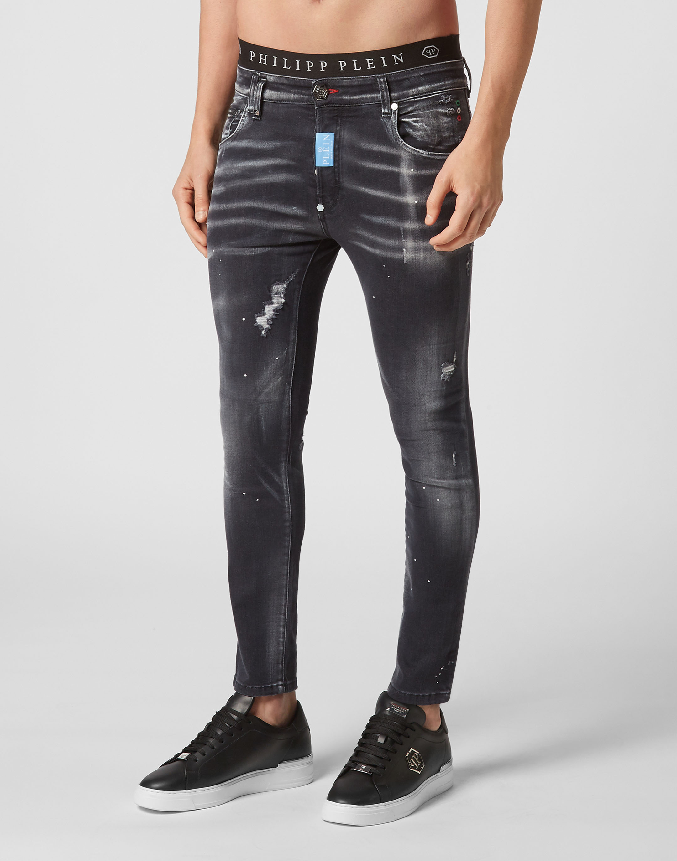 Denim Trousers Skinny Fit Hexagon | Philipp Plein