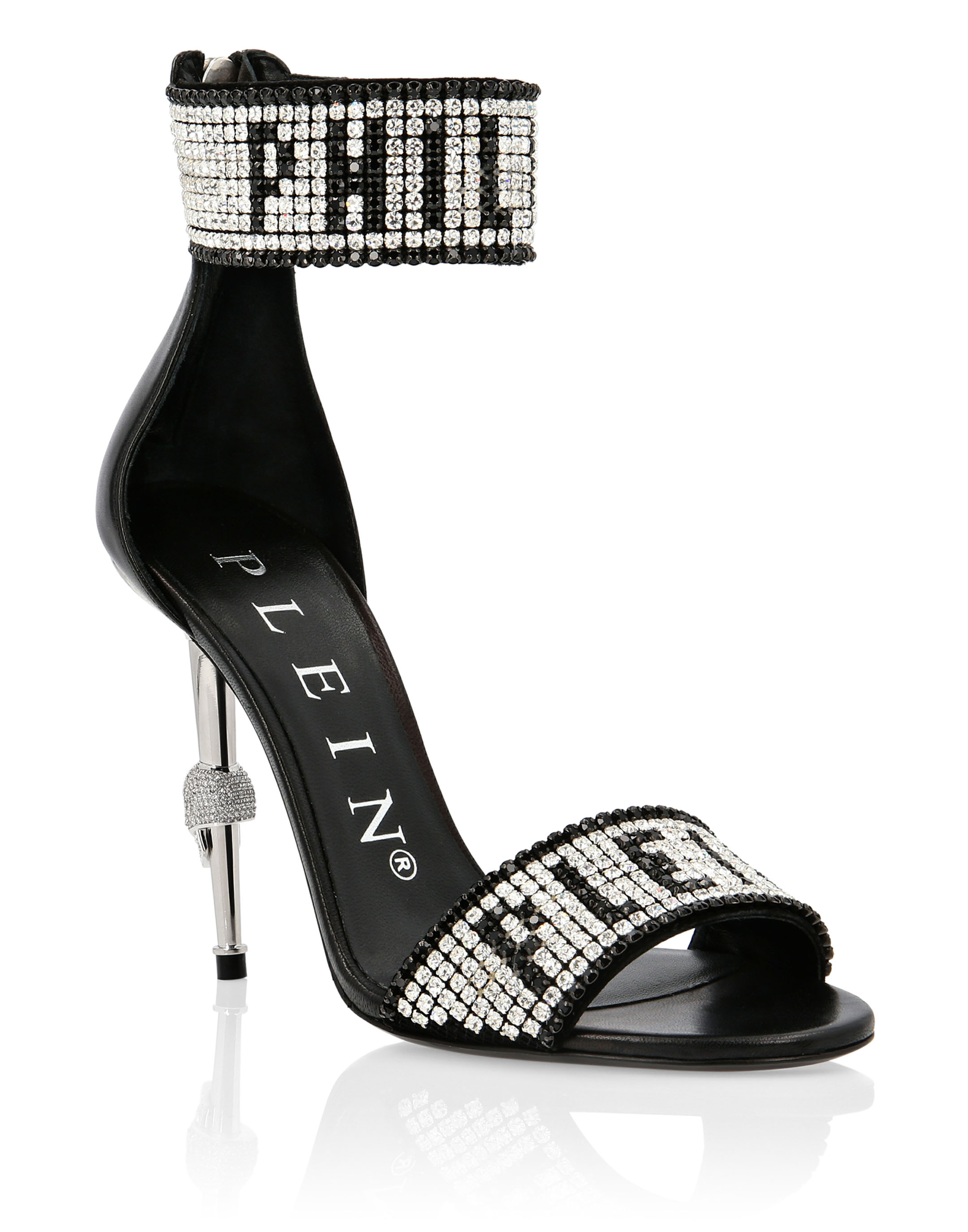 Sandals High Heels Crystal Plein 