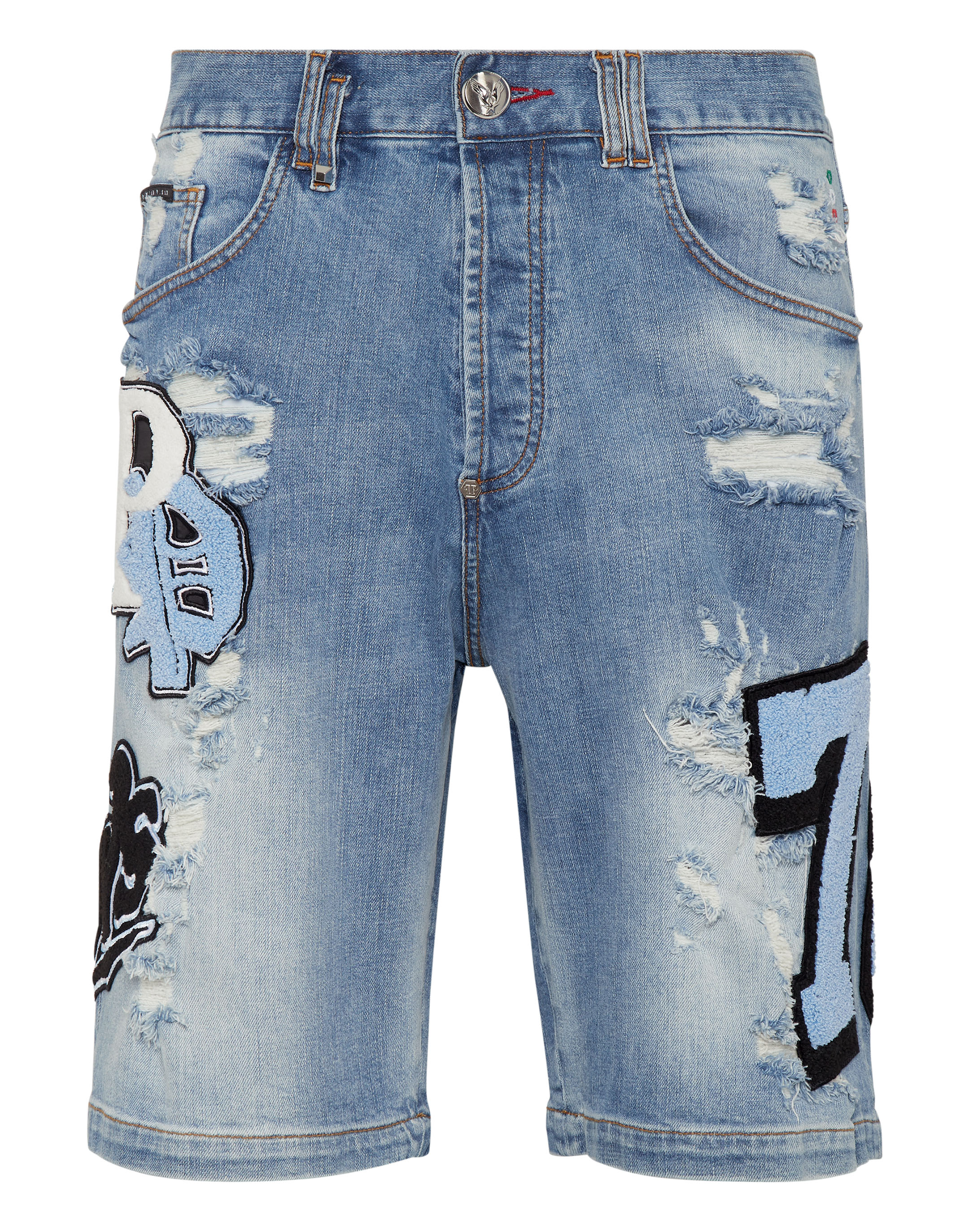 Buy SELX-Men Summer Loose Denim Short Pant Extended Size 3/4 Jean Pants  Dark Blue US XS at Amazon.in