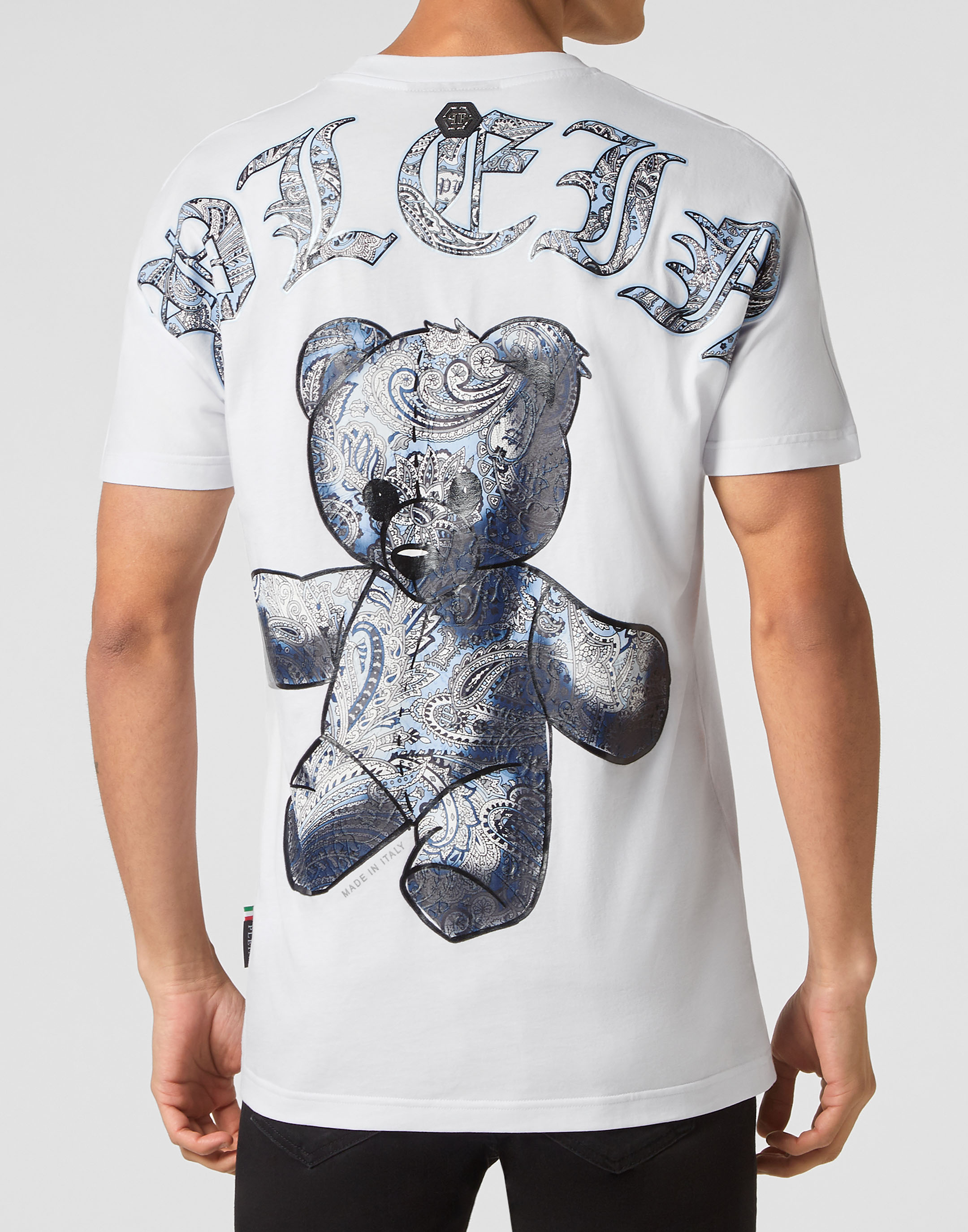T-shirt Round Neck SS print Teddy Bear