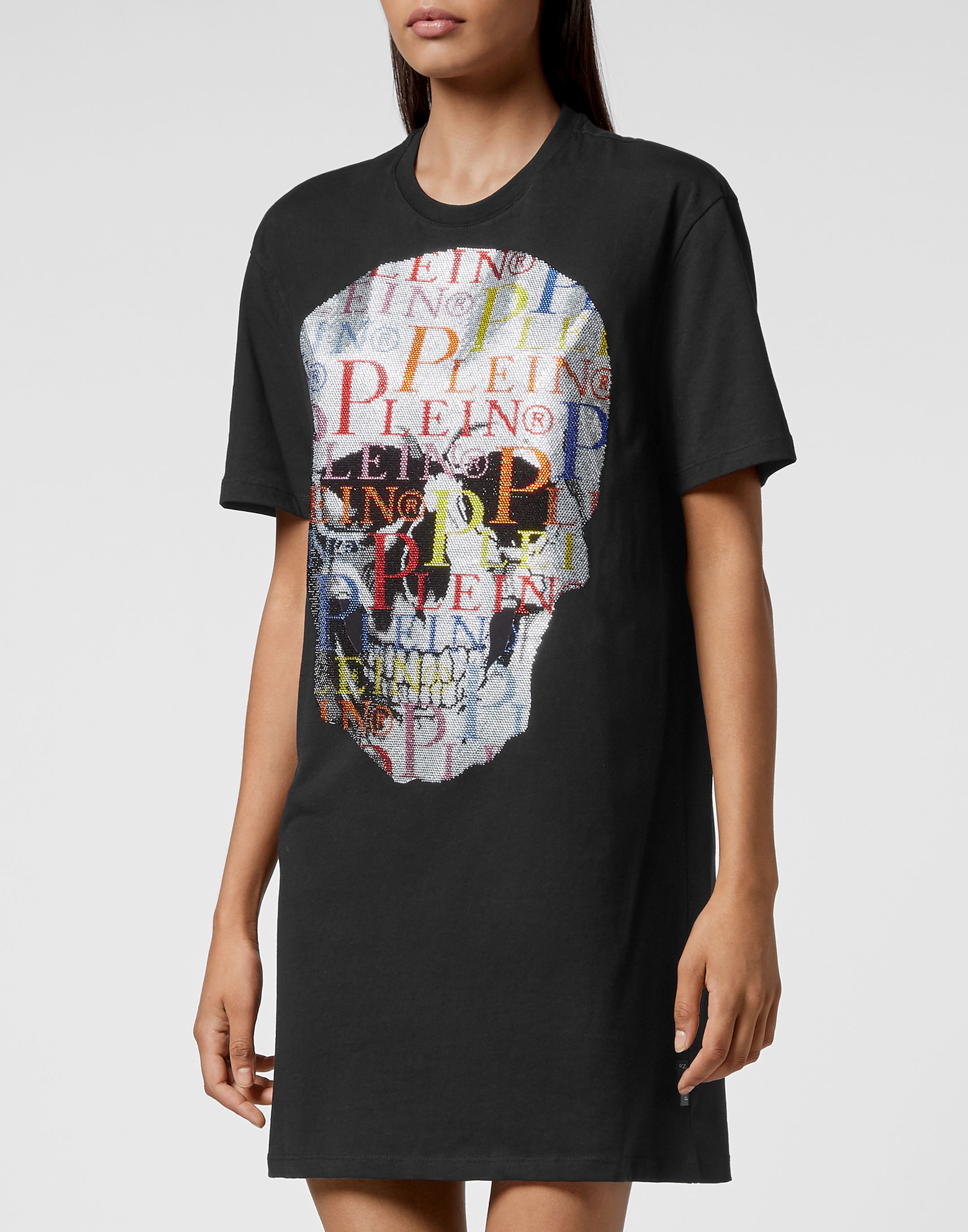 T-shirt Dress Multicolor Skull ...